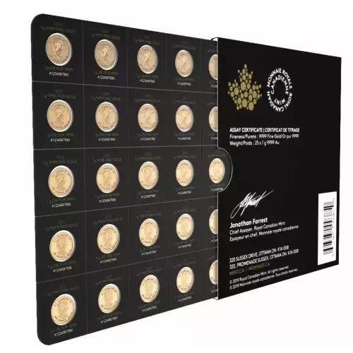 2019 25 x 1g Canadian Maplegram (5)