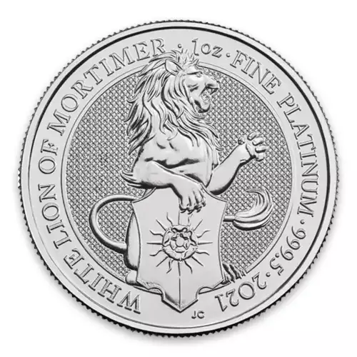 2021 Great Britain 1 oz Platinum Queen's Beasts The Lion of Mortimer (2)