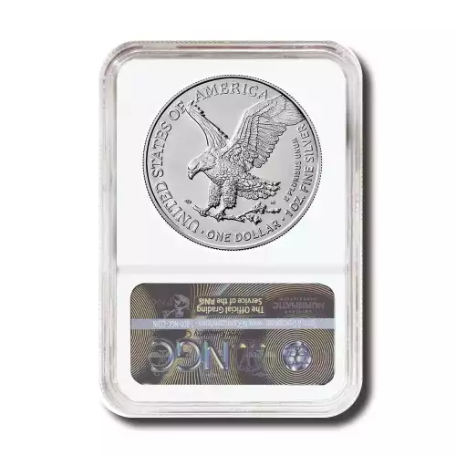 2021 Silver Eagle Type 2 NGC MS70 First Day of Issue Signed by Michael Gaudioso (3)